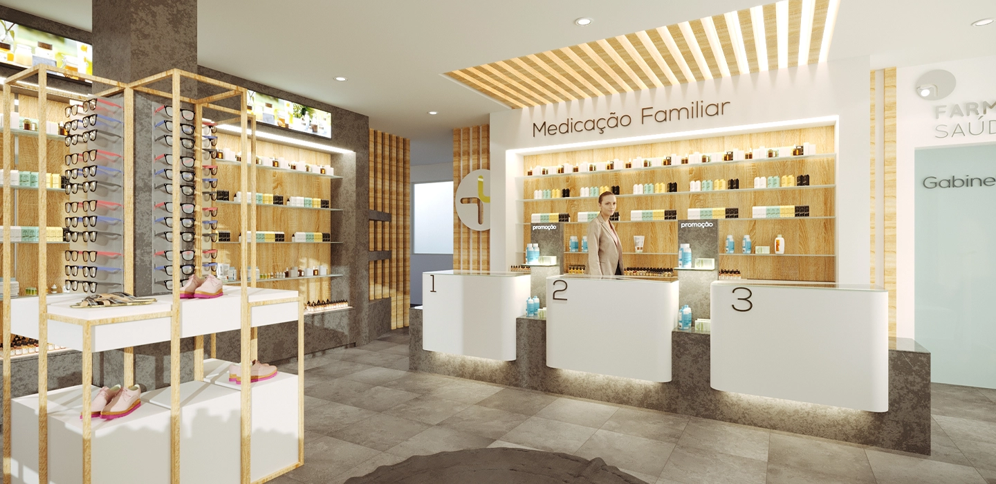Projeto de Design de Interiores de Farmácia - ERN