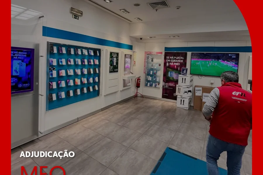 Adjudicação de obra - Loja MEO no Alma Shopping
