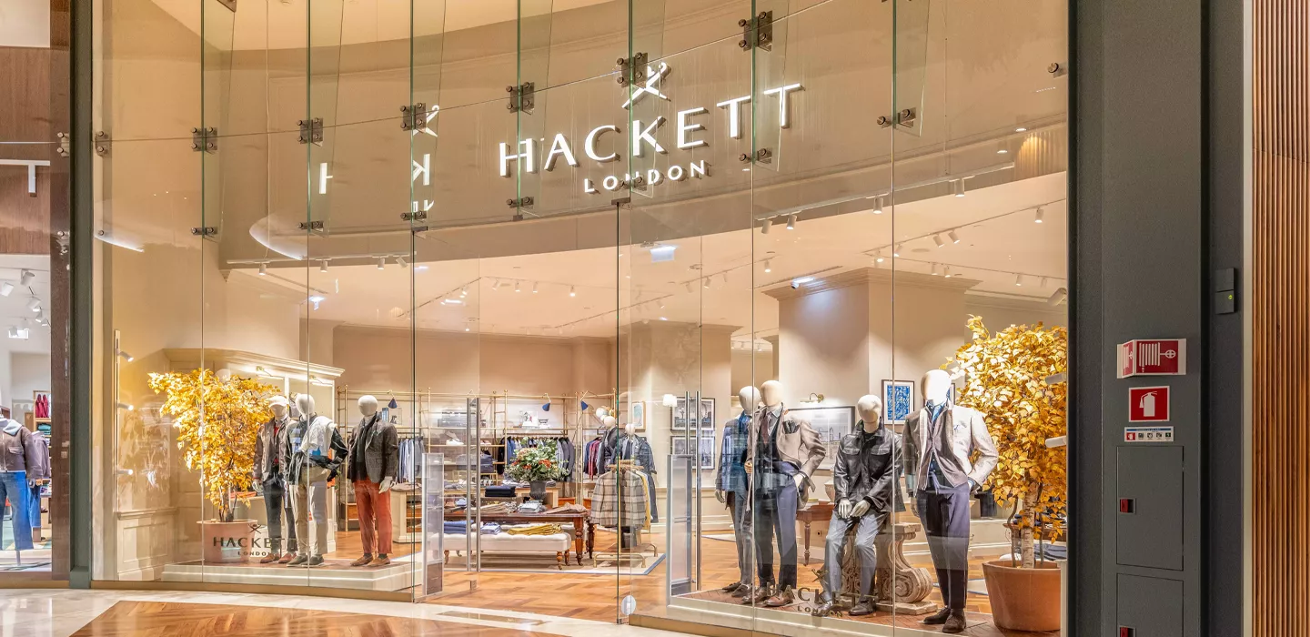 construção de loja Hackett no Norte Shopping