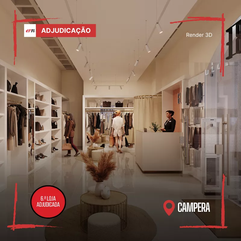 fit out de loja no campera