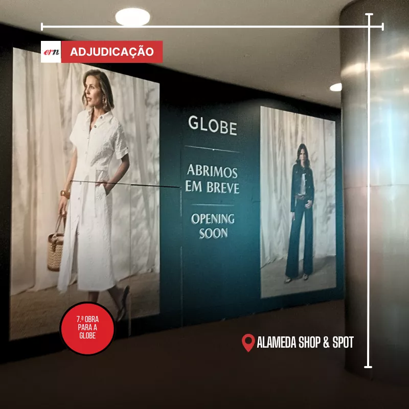 construção de loja globe no alameda