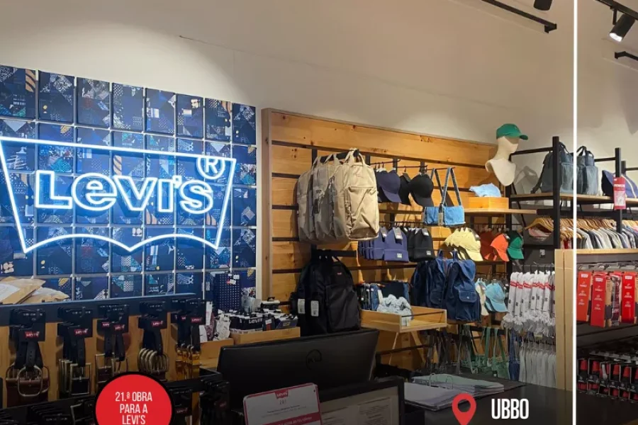 remodelação de loja levi's no ubbo