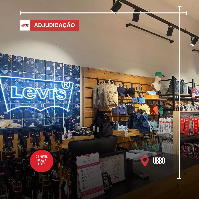 remodelação de loja levi's no ubbo